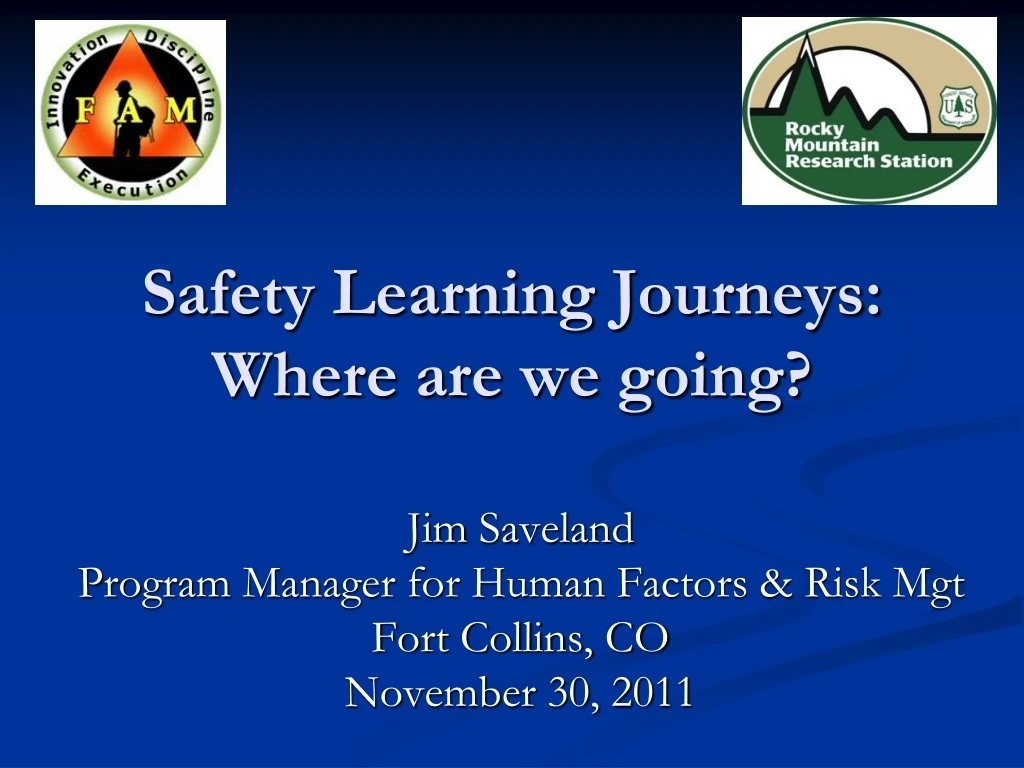 safety learning journeys where are we going