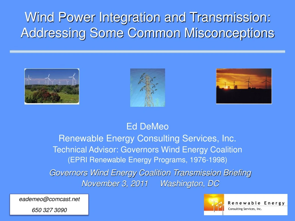 wind power integration and transmission
