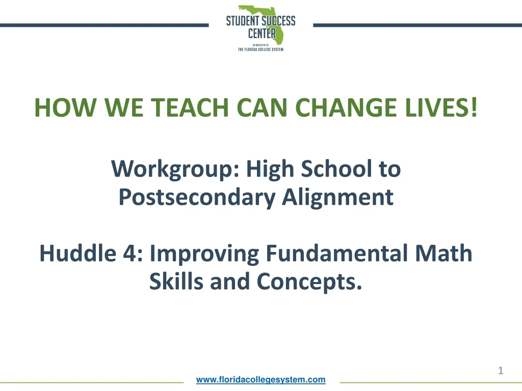 how we teach can change lives workgroup high