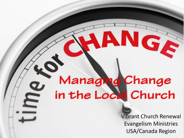 Managing Change in the Local Church