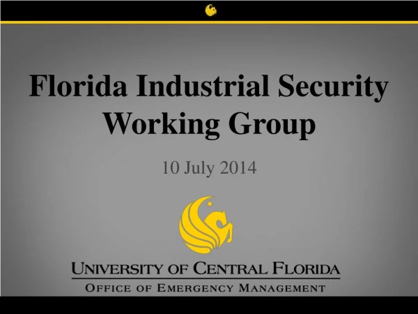 Florida Industrial Security Working Group