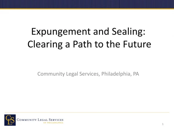 Expungement and Sealing: Clearing a Path to the Future