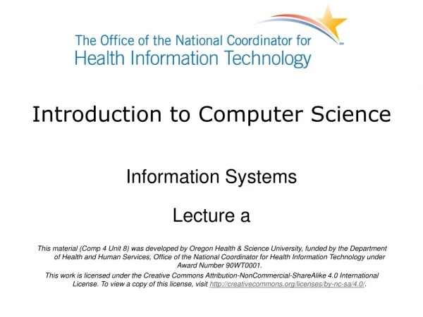 Introduction to Computer Science