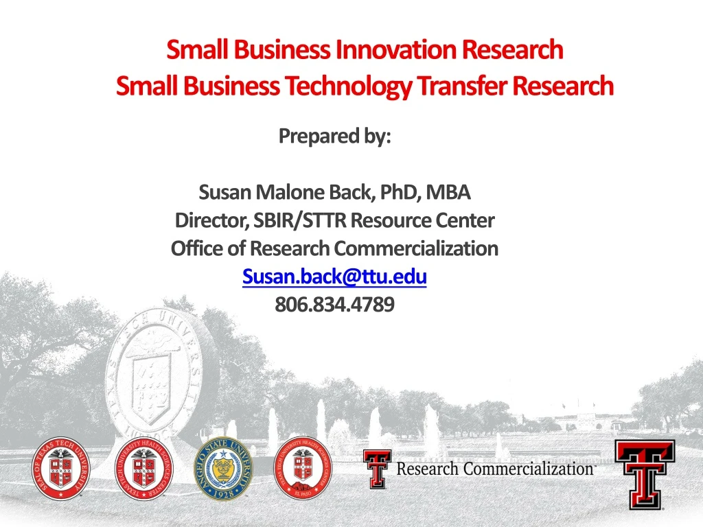 small business innovation research small business technology transfer research