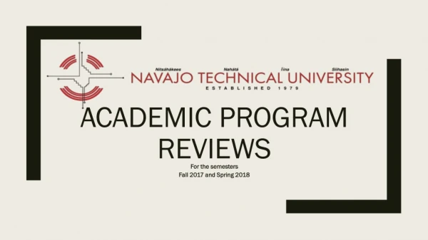 Academic Program Reviews