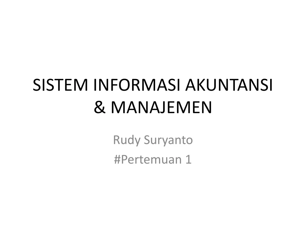 sistem informasi akuntansi manajemen