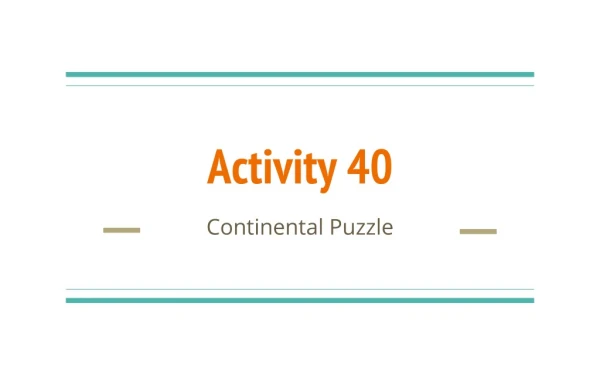 Activity 40