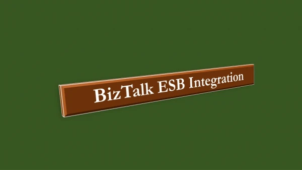 BizTalk ESB Integration