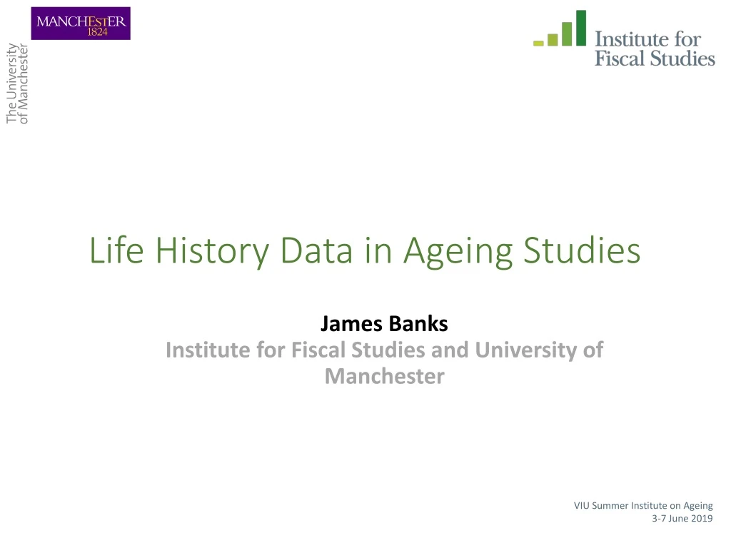 life history data in ageing studies