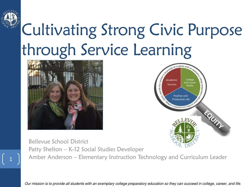 cultivating strong civic purpose through service learning