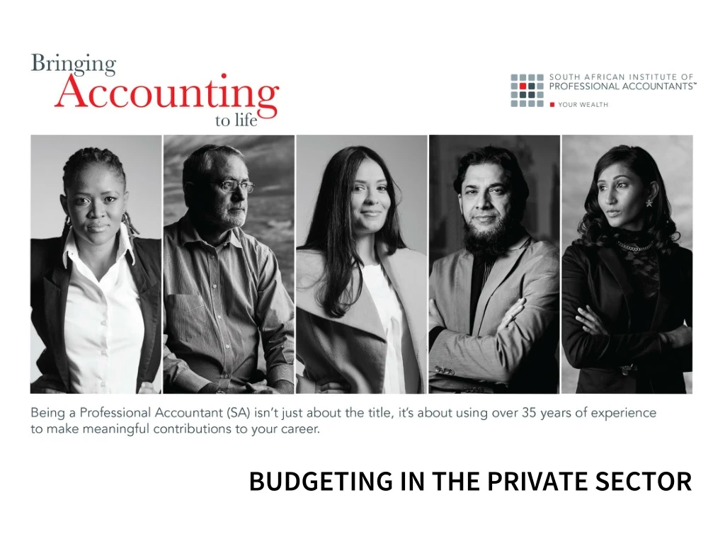 budgeting in the private sector