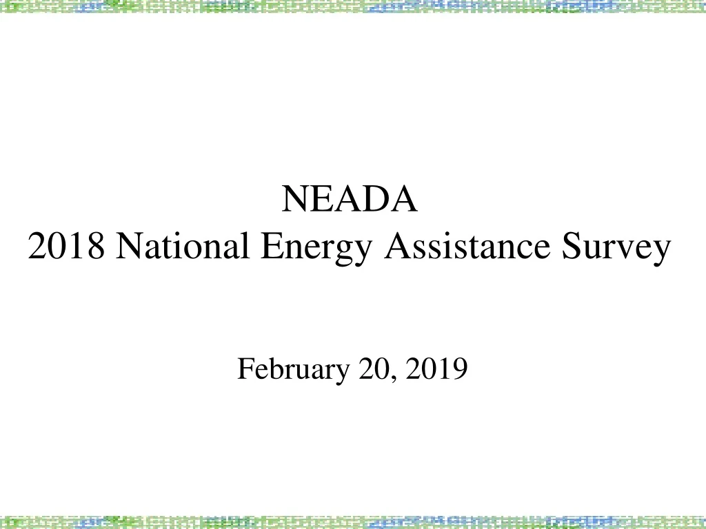 neada 2018 national energy assistance survey