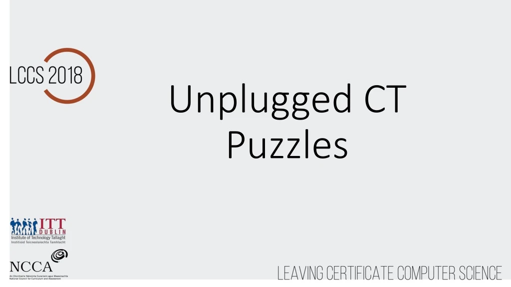 unplugged ct puzzles