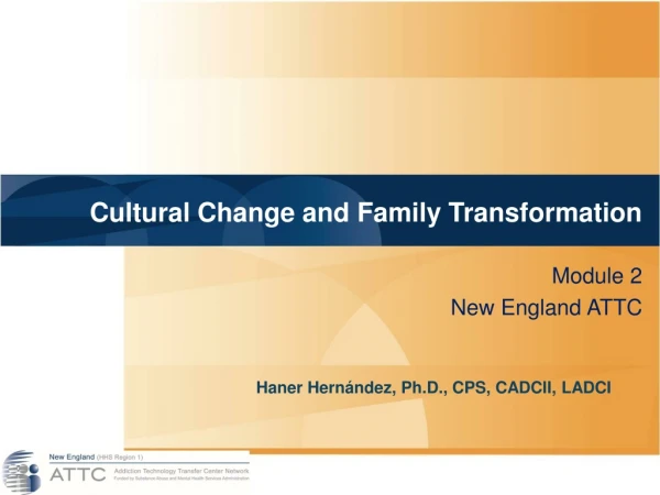 Cultural Change and Family Transformation
