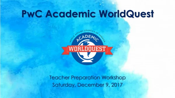 PwC Academic WorldQuest