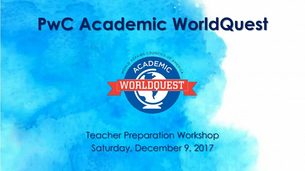 pwc academic worldquest