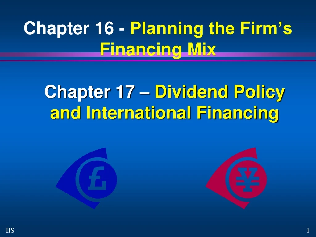 chapter 16 planning the firm s financing mix