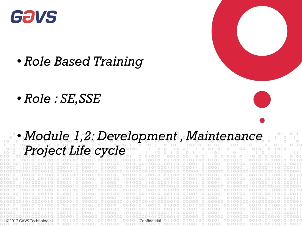 role based training role se sse module