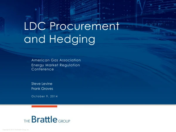 LDC Procurement and Hedging