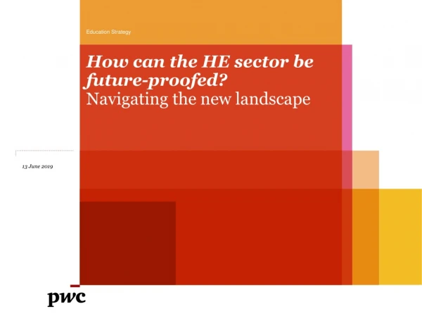 How can the HE sector be future-proofed?