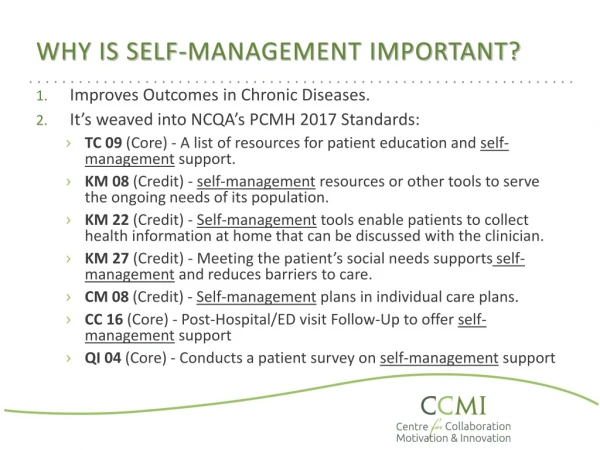 Why is Self-Management Important?