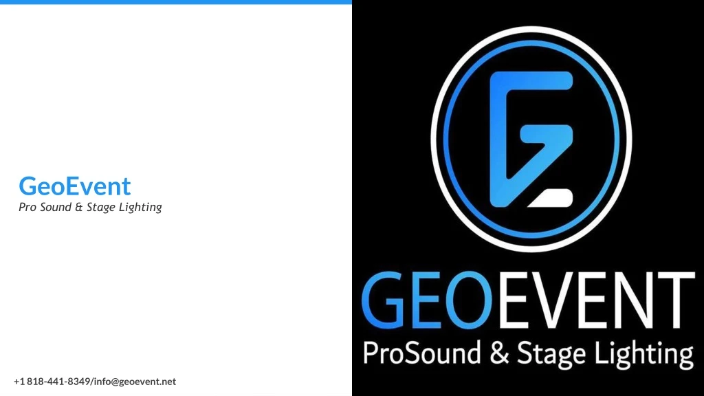 geoevent pro sound stage lighting