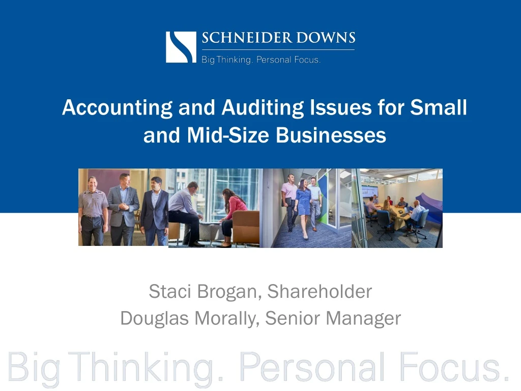 accounting and auditing issues for small and mid size businesses
