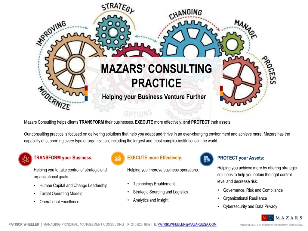 mazars consulting practice