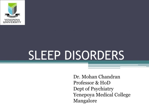 SLEEP DISORDERS