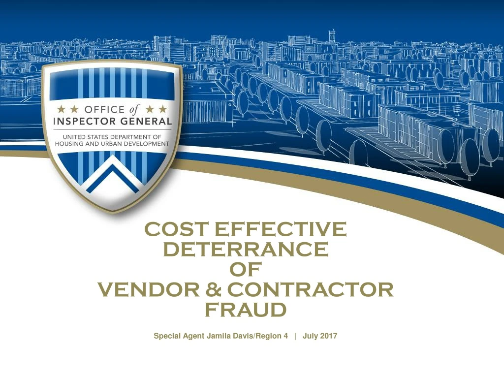 cost effective deterrance of vendor contractor