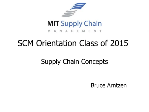 SCM Orientation Class of 2015