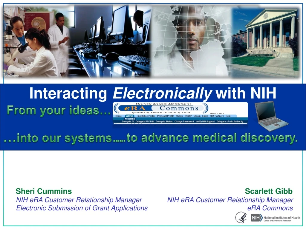 interacting electronically with nih