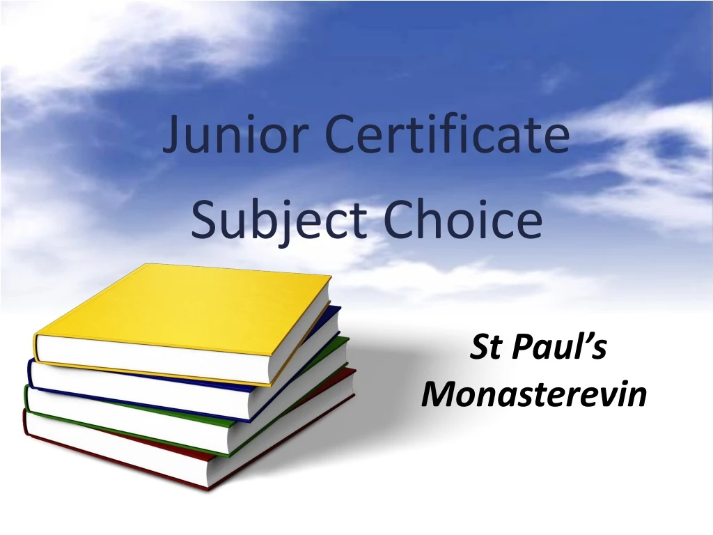 junior certificate subject choice