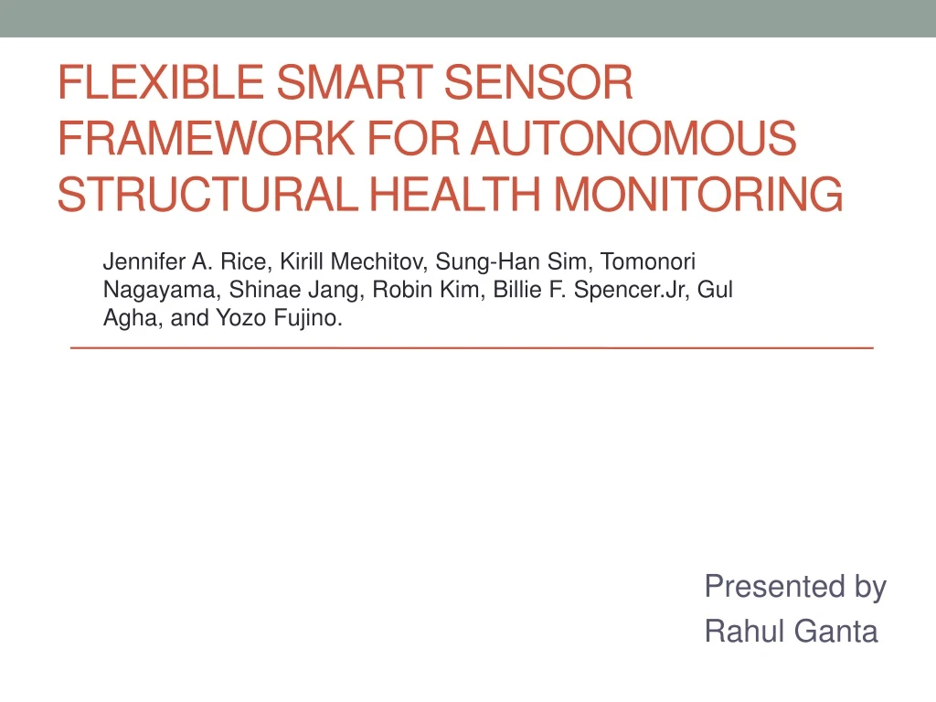 flexible smart sensor framework for autonomous structural health monitoring