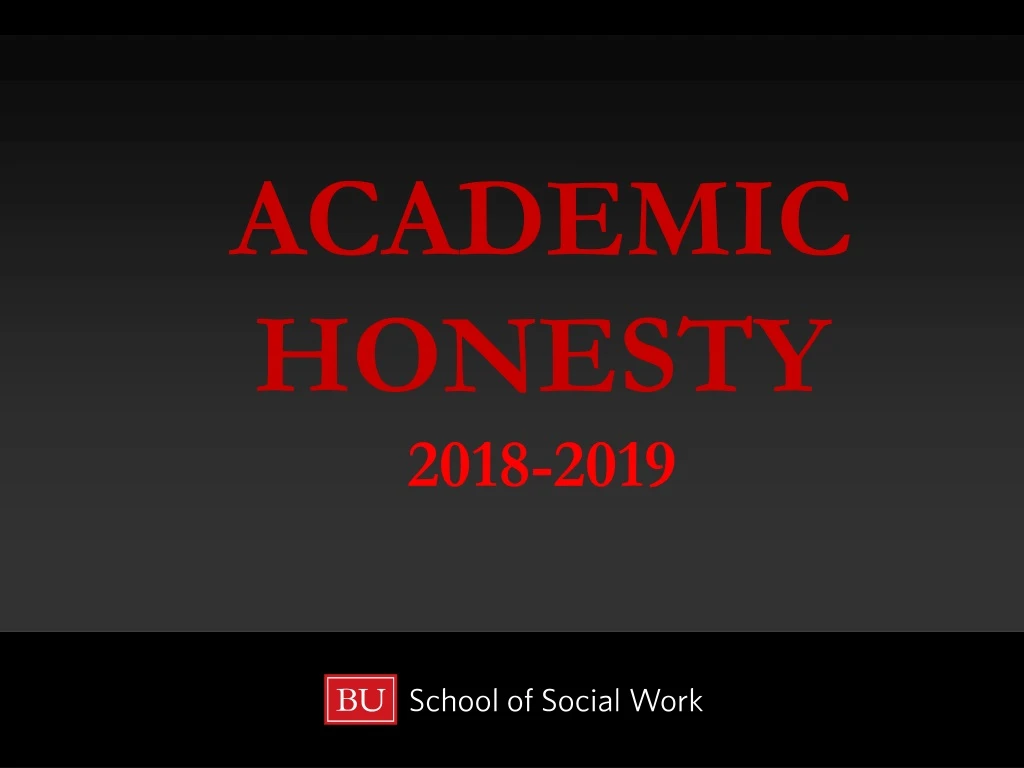 academic honesty 2018 2019