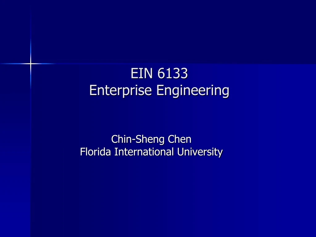 ein 6133 enterprise engineering