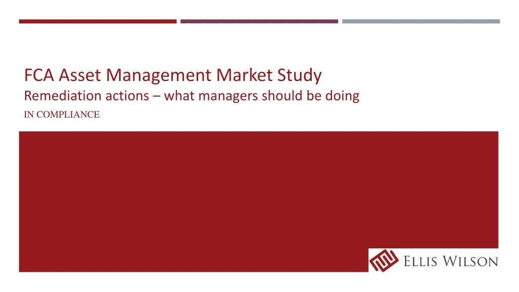 fca asset management market study remediation actions what managers should be doing