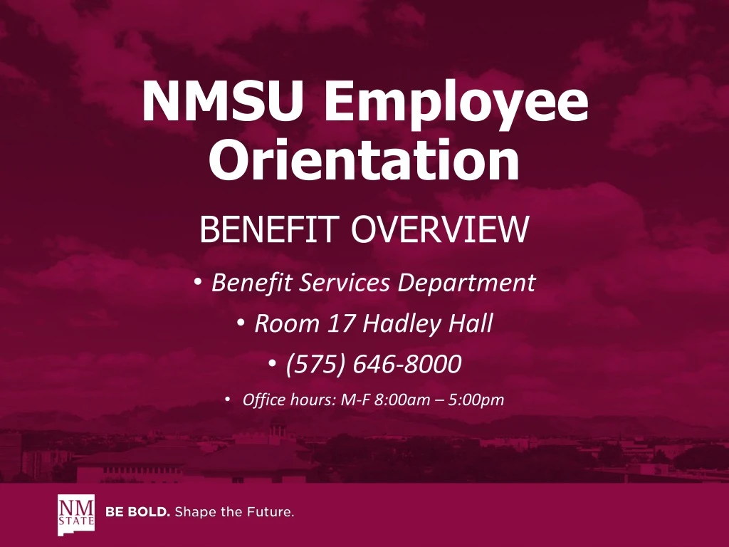 nmsu employee orientation