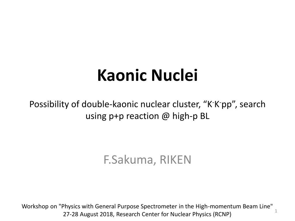 possibility of double kaonic nuclear cluster k k pp search using p p reaction @ high p bl