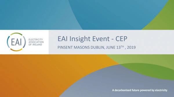 EAI Insight Event - CEP