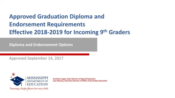 Diploma and Endorsement Options