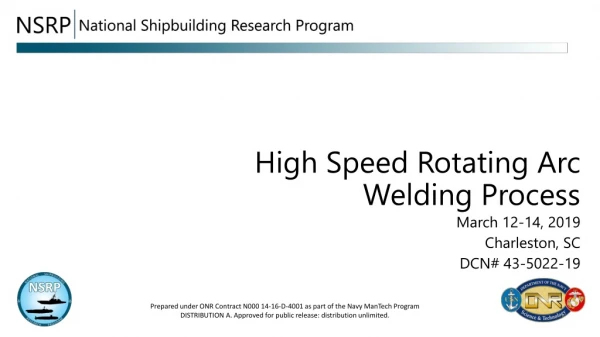 High Speed Rotating Arc Welding Process