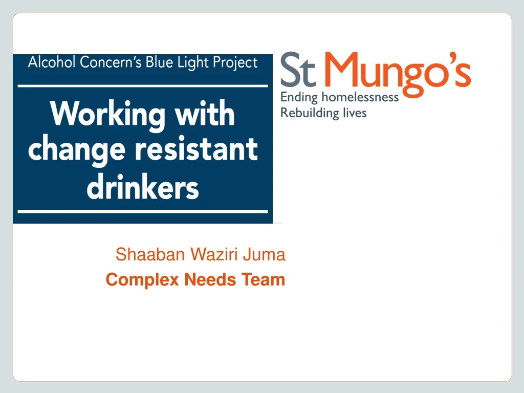 shaaban waziri juma complex needs team