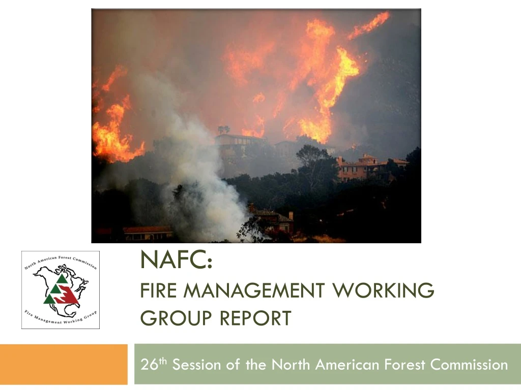 nafc fire management working group report