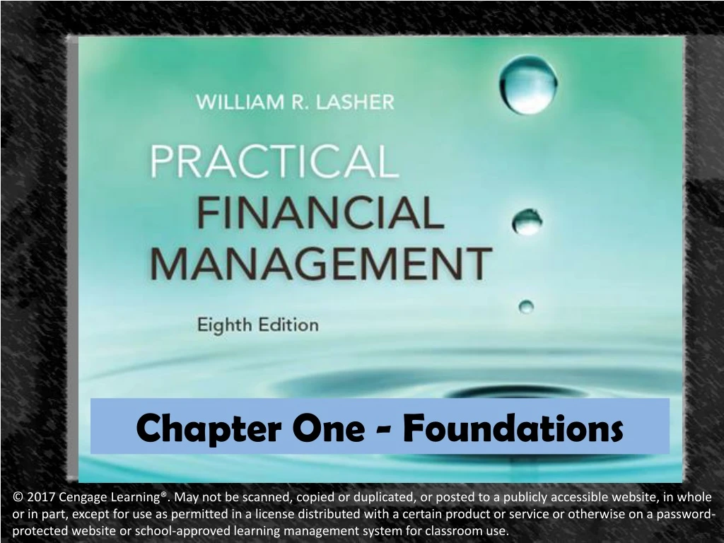 chapter one foundations