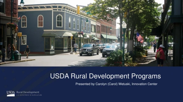 USDA Rural Development Programs