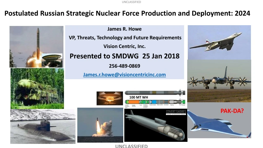 PPT Postulated Russian Strategic Nuclear Force Production And   Postulated Russian Strategic Nuclear Force Production And Deployment 2024 N 