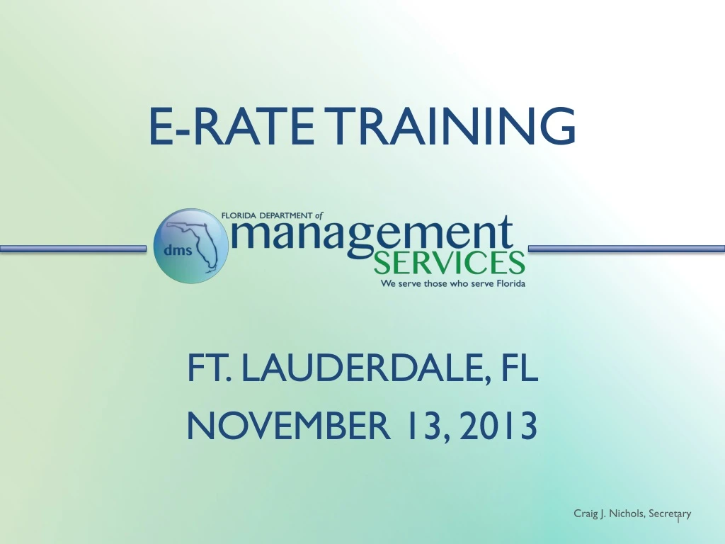 e rate training