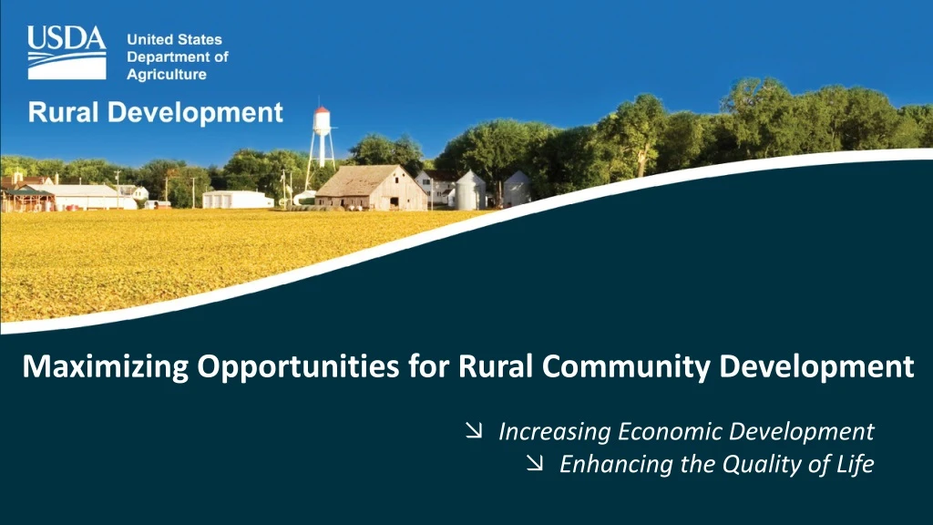 maximizing opportunities for rural community