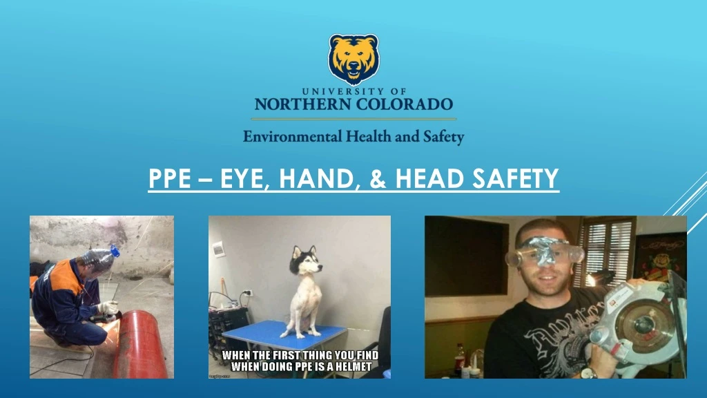 ppe eye hand head safety